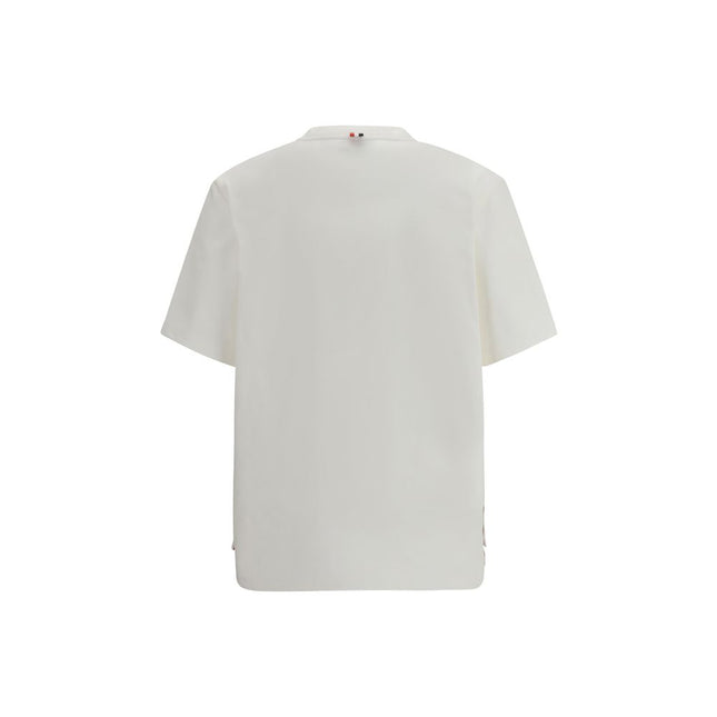 Thom Browne White Cotton T-Shirt