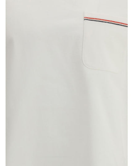 Thom Browne White Cotton T-Shirt