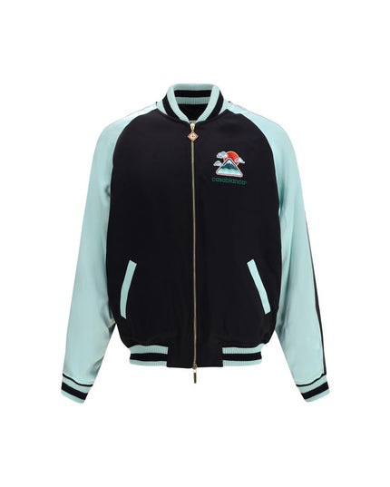 Casablanca Black Viscose Bomber