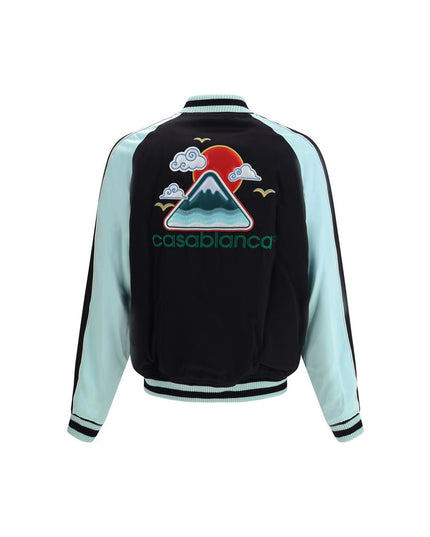 Casablanca Black Viscose Bomber