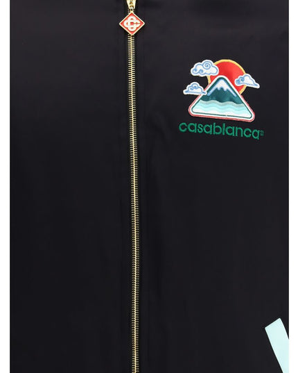 Casablanca Black Viscose Bomber