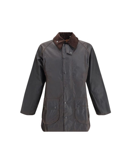 Barbour Black Cotton Coat