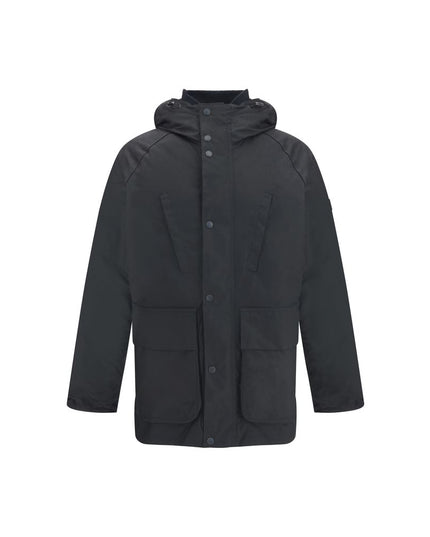 Barbour International Black Cotton Parka