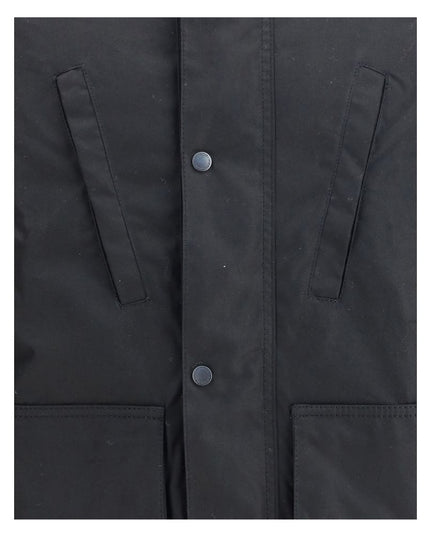 Barbour International Black Cotton Parka