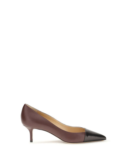 Francesco Russo Multicolor Calf Leather Bos Taurus Mid Heel Pumps