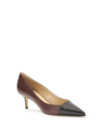Francesco Russo Multicolor Calf Leather Bos Taurus Mid Heel Pumps