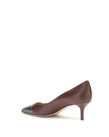 Francesco Russo Multicolor Calf Leather Bos Taurus Mid Heel Pumps