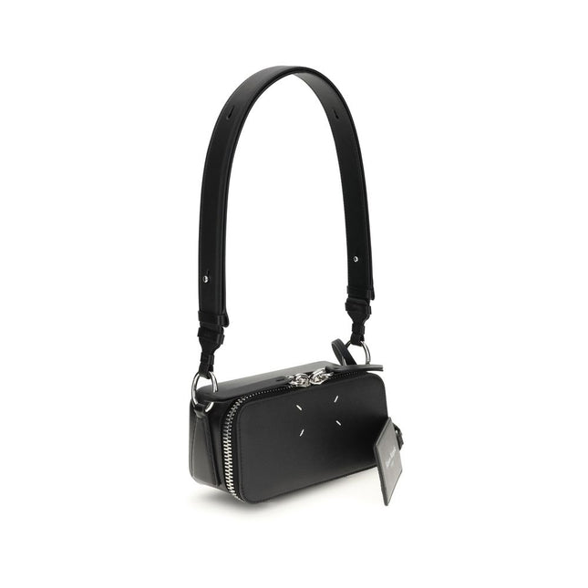Margiela Black Calf Leather Bos Taurus Shoulder Bag