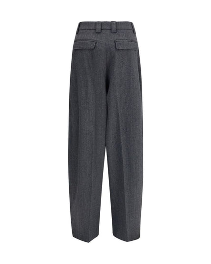 The Latest Gray Polyester Casual Pants