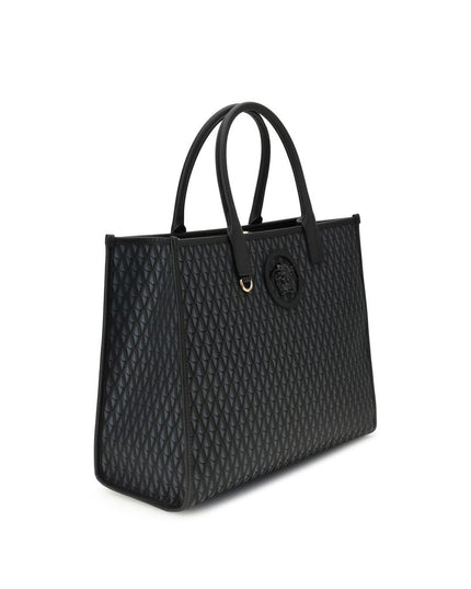Versace Black Cotton Handbag