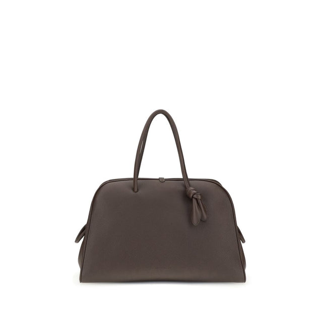 Jacquemus Brown Calf Leather Bos Taurus Handbag
