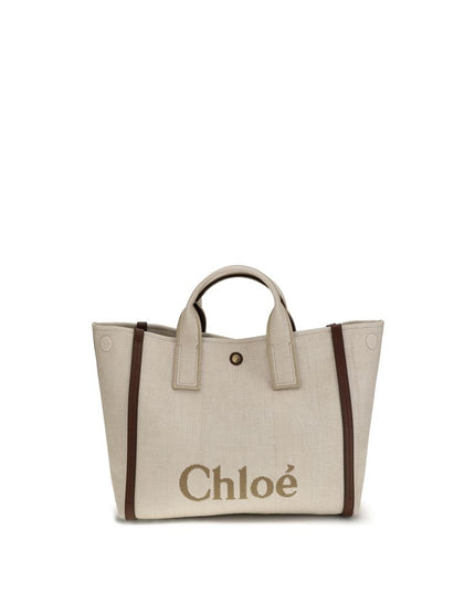 Chloé Beige Cotton Shoulder Bag