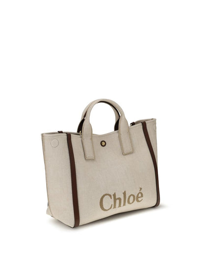 Chloé Beige Cotton Shoulder Bag