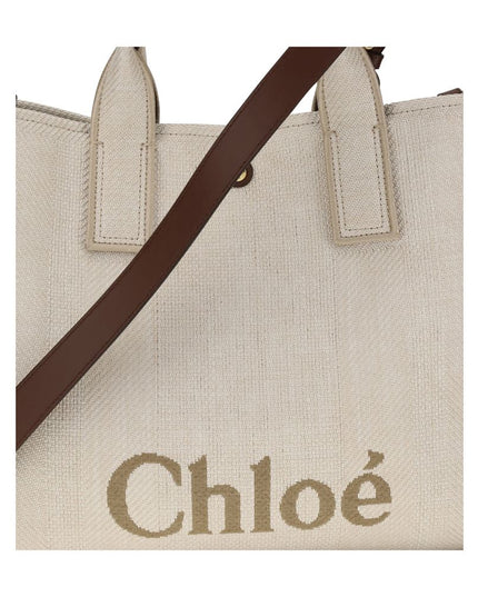 Chloé Beige Cotton Shoulder Bag