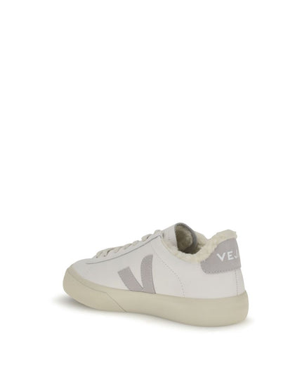 Veja White Calf Leather Bos Taurus Low Top Sneakers