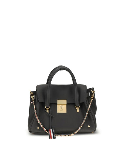 Thom Browne Gray Calf Leather Bos Taurus Handbag