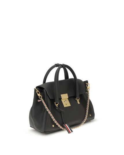 Thom Browne Gray Calf Leather Bos Taurus Handbag