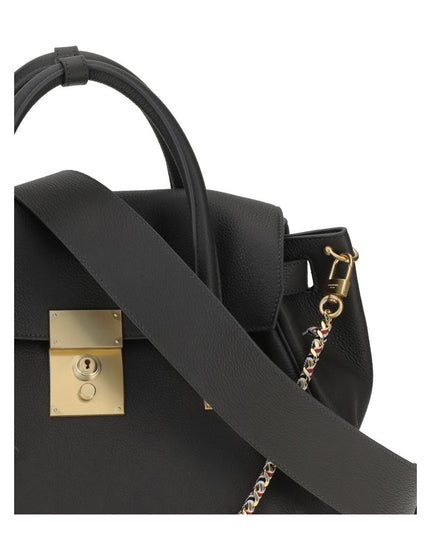 Thom Browne Gray Calf Leather Bos Taurus Handbag