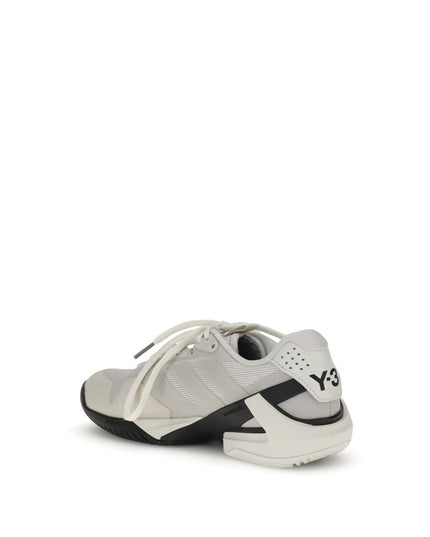 Y-3 White Fabric Athletic Sneakers