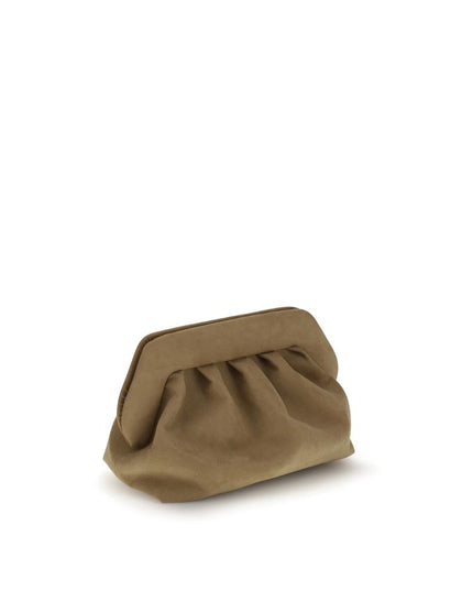 THEMOIRè Beige Other Fibres Clutch Bag