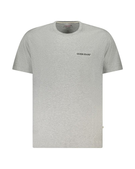 Guess Jeans Gray Cotton Men T-Shirt