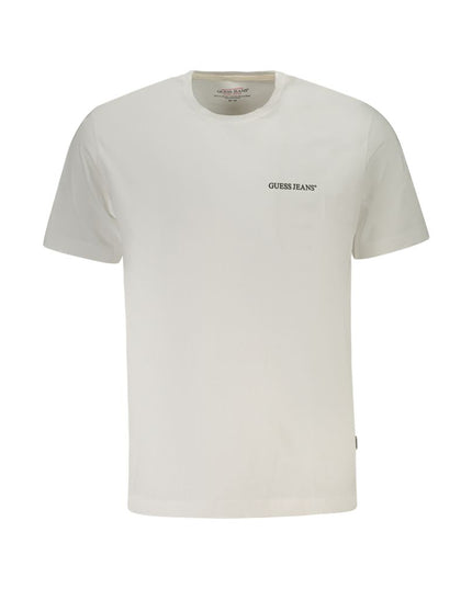 Guess Jeans White Cotton Men T-Shirt