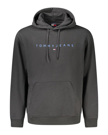 Tommy Hilfiger Black Cotton Men Hoodie