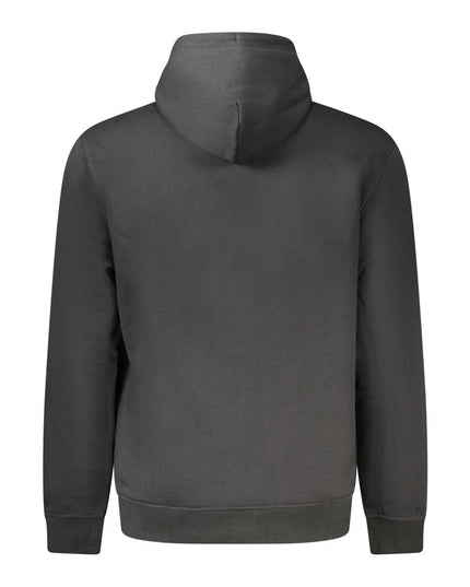 Tommy Hilfiger Black Cotton Men Hoodie