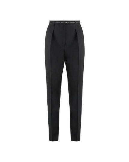 Max Mara Black Elastane Dress Pants
