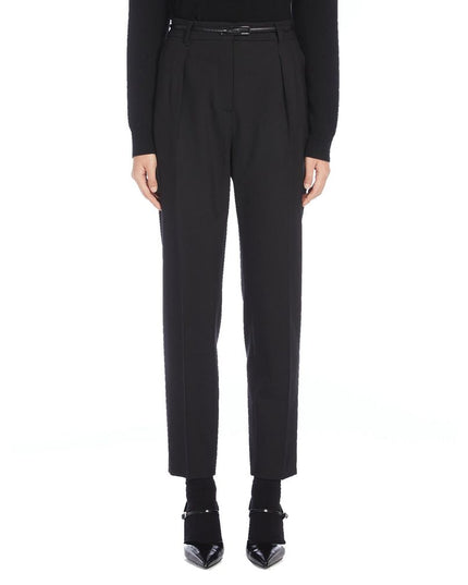 Max Mara Black Elastane Dress Pants