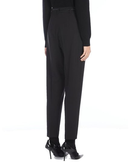 Max Mara Black Elastane Dress Pants