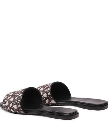 Max Mara Brown Polyamide Slides