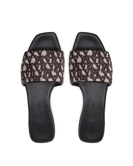 Max Mara Brown Polyamide Slides