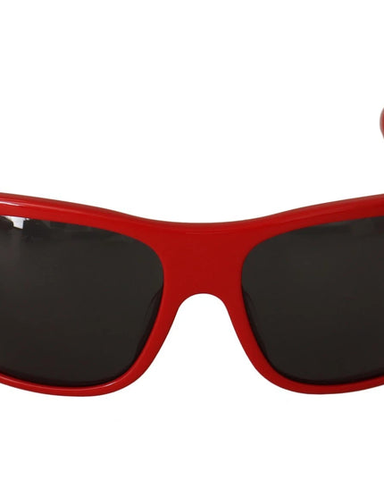 Dolce & Gabbana DG4027 Red Crystal Black Lens Shades Sunglasses