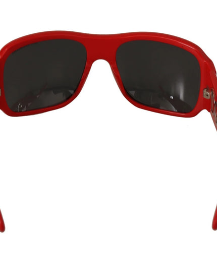 Dolce & Gabbana DG4027 Red Crystal Black Lens Shades Sunglasses
