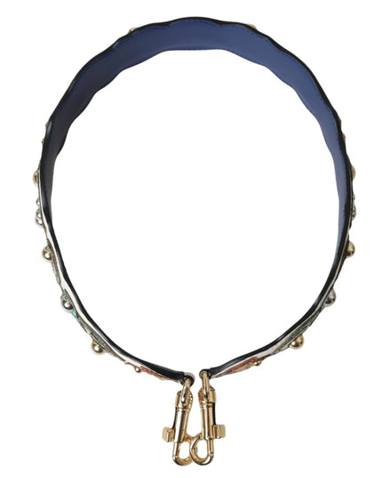 Dolce & Gabbana White Leather Handbag Belt Accessory Shoulder Strap