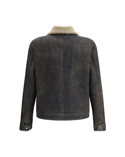 Salvatore Santoro Gray Lamb Ovis Aries Aries Coat