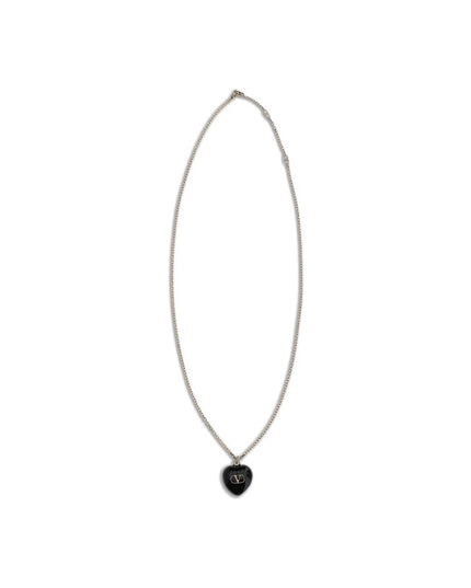 Valentino Garavani Black Brass Necklace