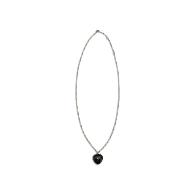 Valentino Garavani Black Brass Necklace