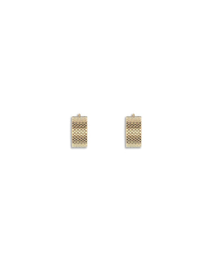 Jil Sander Gold Brass Earrings