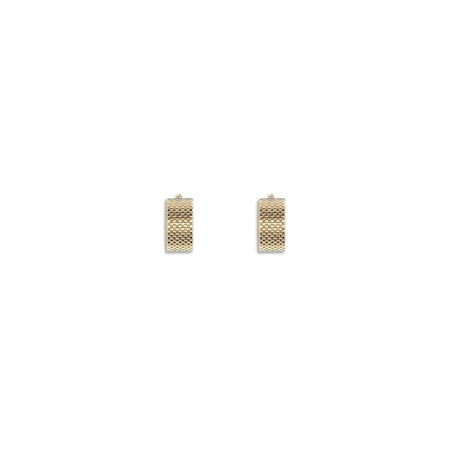 Jil Sander Gold Brass Earrings