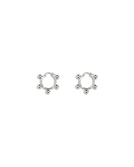 Jil Sander Silver Brass Earrings