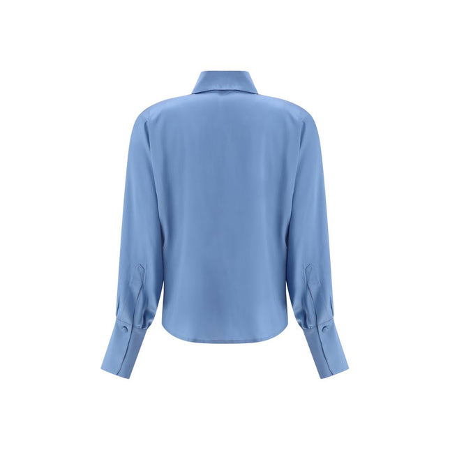 Crida Milano Light Blue Silk Shirt