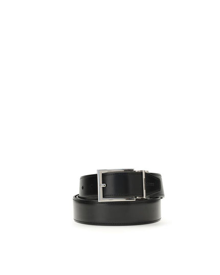 Dsquared² Black Calf Leather Bos Taurus Regular Belt