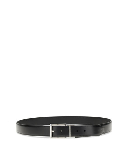 Dsquared² Black Calf Leather Bos Taurus Regular Belt