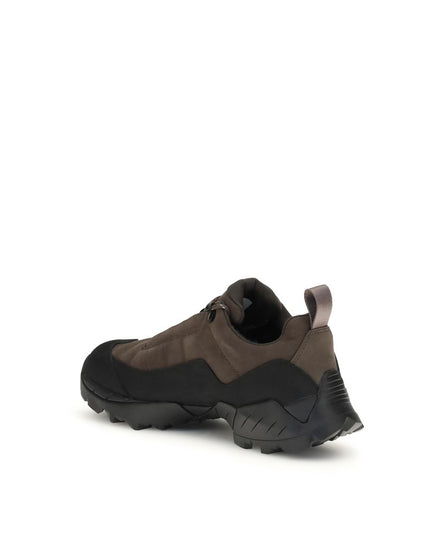 ROA Brown Calf Leather Bos Taurus Athletic Sneakers