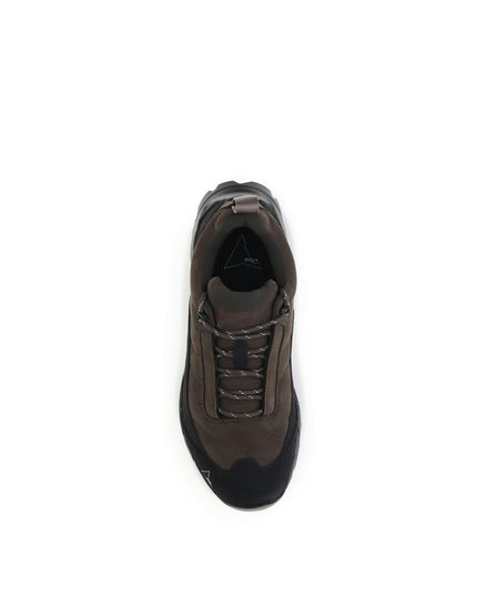ROA Brown Calf Leather Bos Taurus Athletic Sneakers