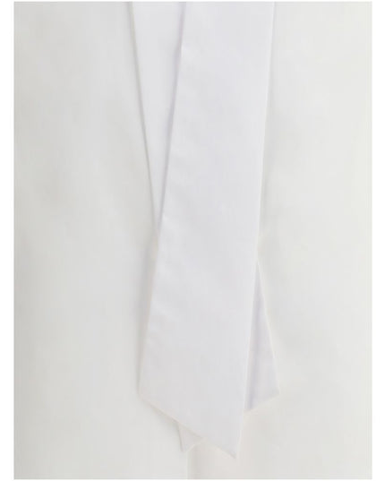 Sara Roka White Cotton Dress Shirt