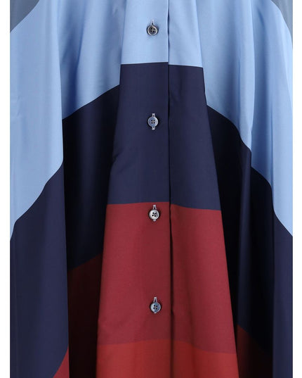 Sara Roka Multicolor Polyester Casual Dress