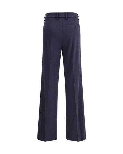 True Royal Blue Viscose Flared Pants